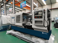 Tour CNC automatique à banc plat robuste CK6180E, commande GSK, prix compétitif, 220V, pour usinage horizontal de jantes en alliage, haute performance
