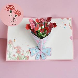 3D Bouquet <b>Card</b> Blessing <b>Card</b> <b>Gift</b> for Mothers Day Mom Wife Teacher's Day Pop up Flower Greeting All Occasions - Product Image 4