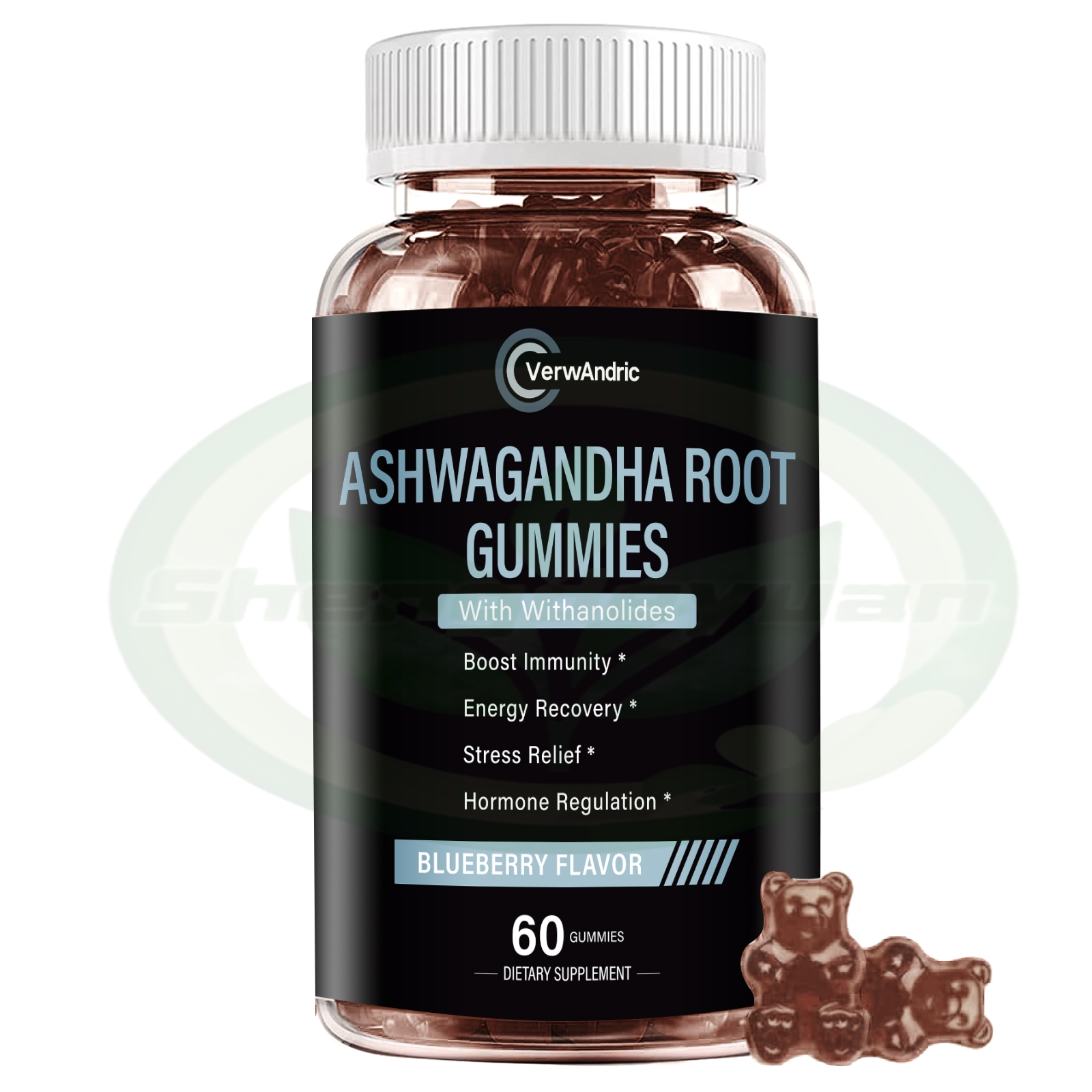 OEM Ashwagandha жевательные добавки оптом, частная торговая марка для поддержки восстановления мышечной силы иммунной системы взрослых