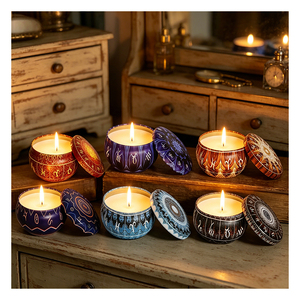 Mothers Day <b>Candle</b> <b>Set</b> Luxury Tin Packaging Vanilla Essence Wellness Boutique Holiday Display Signature Collection - Product Image 3