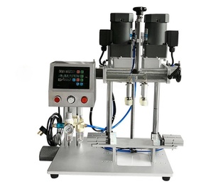 เครื่องปิดฝาขวดกึ่งอัตโนมัติแบบไฟฟ้าตั้งโต๊ะ 4 ล้อ แบบปากเป็ด - Product Image 1