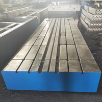 Plateforme en fonte sur mesure de haute précision avec rainures en T, surface en fonte rainurée, plaque de surface en fonte et équipement