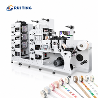 RTRY-520B 3 Couleur Alunimun Feuille Papier Flexographique Machine D'impression Imprimante avec Rorary Die Cutter