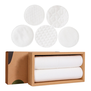 Disques démaquillants en coton écologiques à 3 couches, super doux, haute absorption, sans peluches, pour le retrait du vernis à ongles, pratiques - Product Image 1