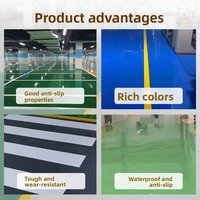 Pintura Epoxi Autonivelante de Grado Industrial para Pisos, Revestimiento Antideslizante Ecológico para Pisos de Cemento Interiores y Exteriores