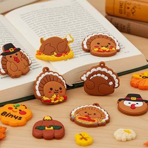 Tapas de Silicona para Lápices con Diseño de Pavo de Acción de Gracias, de Alta Calidad y Personalizadas, para Halloween, Regalos Promocionales al por Mayor - Product Image 6