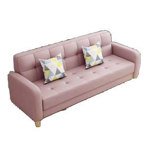 Bán buôn có thể gập lại ngả Sofa giường kiêm vải hiện đại 3 chỗ ngồi phong cách Mỹ đồ nội thất phòng khách chuyển đổi <span class=keywords><strong>futon</strong></span> gối - Product Image 2