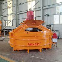 Mezcladora de Concreto de Alta Eficiencia PMIXERS PMC2000L, Productividad de 120M³/H, Mezcladora Planetaria de Concreto de 75kW con Descarga Hidráulica
