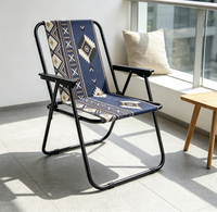 Chaises pliantes de camping en métal personnalisées, légères et portables pour les pique-niques au parc et les aventures en plein air, Sillas De Playa