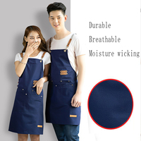 Tablier en toile 100% coton pour restaurant, denim, café, bar, jardinage, 10 m