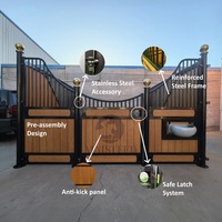 Équipement de box pour chevaux, style européen de luxe, panneau de box préfabriqué, durable, pré-assemblé, écurie pour chevaux, box pour chevaux portable