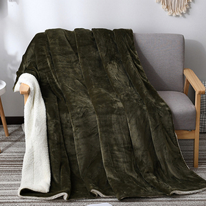 卸売シェニール格安ポリエステルカスタムシェルパフリースブランケットリバーシブルベビーブランケット（家庭用） - Product Image 4