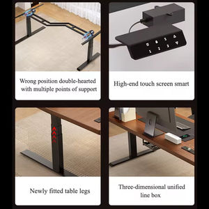 Escritorio Eléctrico de Madera Maciza de Roble, Especialmente Diseñado para Espacios Esquineros Elevación Inteligente, Estable y Duradera, Ultra Tranquilidad - Product Image 4