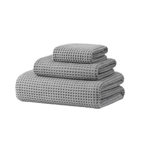 Toallas de microfibra tipo gofre para coche, de color sólido, absorbentes, para limpieza de cristales, uso interior. - Product Image 5