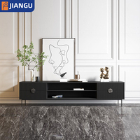 Meuble TV et table basse modernes de luxe brillants en vente chaude, ensemble de meubles de salon