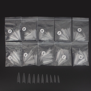Móng Tay Acrylic Giả 500 Cái Đầu Nhọn Siêu Dài Đầu Nhọn Nghệ Thuật Làm Móng Đầu Nhọn Tam Giác - Product Image 3