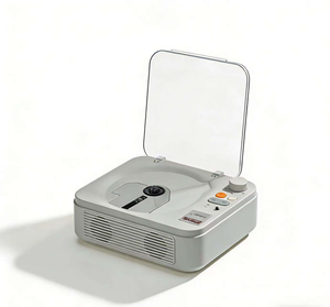 Reproductor de CD Mini Retro Directo de Fábrica, Altavoz BT, Reproductor de Álbumes Portátil de Alta Fidelidad para el Hogar y el Portátil - Product Image 1