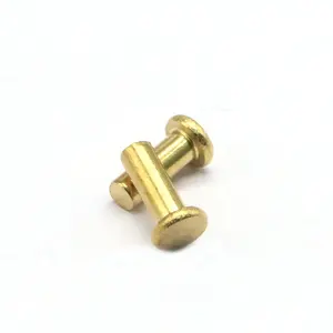 Brass Rivets ISO Certified China Remaches Supplier Flat Head Solid Rivets for General Industry