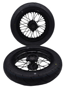 Ruota Super Motore da 12 Pollici 2.50-12 con Cerchione Anteriore <span class=keywords><strong>e</strong></span> Pneumatico Stradale 90/90-12 <span class=keywords><strong>e</strong></span> Ruota Posteriore 3.00-12 con Pneumatici Stradali 120/70-12 - Product Image 6