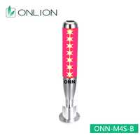 Lampu Menara Sinyal ONN Buatan Pabrik M4S-B Bentuk Baseball Lampu Peringatan 3 Warna RYG dalam 1 Lapisan dengan Buzzer di Atas
