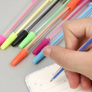 Set di 10 Penne a Sfera Multicolore all'Ingrosso, Punta Media 1.0mm, Inchiostro Multicolore, Set di Penne in Plastica per Cancelleria Scolastica - Product Image 2