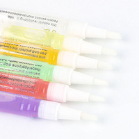 Huile pour cuticules en gros avec logo personnalisé et marque privée, parfum fruité, soin des ongles, anti-peaux mortes, stylo applicateur