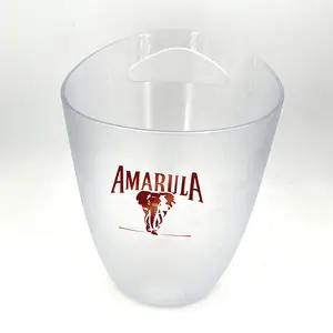 Wholesale Promotion Marketing Premium Beer Brand With Custom Logo Acrylic Clear Ice Bucket