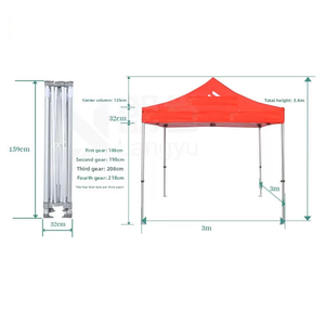 Structure de tente télescopique pliable en alliage d'aluminium de 50 mm pour camping extérieur, support de bâche commerciale pour <span class=keywords><strong>chapiteau</strong></span> publicitaire - Product Image 4