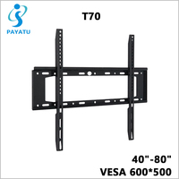LED LCD TV montaje en pared fijo TV soporte TV estante trajes para Universal 40-80 pulgadas pantalla plana VESA 600*500