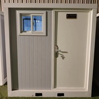 Toilettes mobiles compactes faciles à nettoyer, en panneaux sandwich, design moderne, écologiques, durables, portables, pour usage extérieur