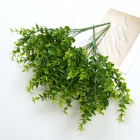 Plante d'eucalyptus artificielle YL de haute qualité, feuilles en plastique écologiques, durable, décoration intérieure et extérieure, design à 7 feuilles