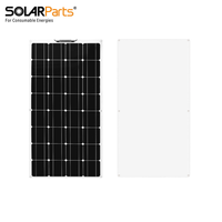 Panneau solaire monocristallin flexible léger de 100 W pour alimentation mobile