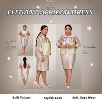 Robes de soirée de bureau élégantes décontractées en jersey moulante pour femmes africaines grande taille, été, unie, antistatique
