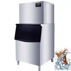 306 rejillas Refrigerado por agua 400kg Máquina para hacer hielo comercial para vender hielo