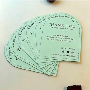 Biglietti di ringraziamento <span class=keywords><strong>per</strong></span> piccole imprese, carta patinata, stampa digitale, laminazione a film, design rapido, packaging esclusivo <span class=keywords><strong>per</strong></span> ordini di marca - Product Image 4