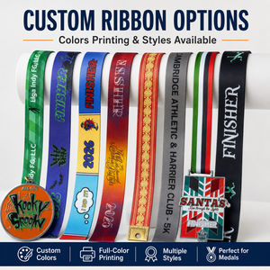 Custom Medals With <b>Ribbon</b> Wholesale Zinc Alloy Metal Medal Custom Logo Award Medals for Sports Events and Competitions - Product Image 5
