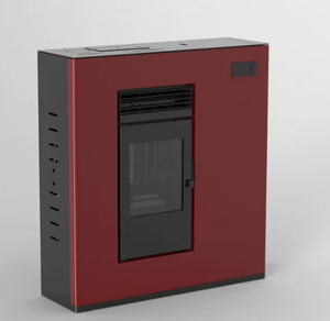 Poêle à granulés de bois ultra-mince 280 mm à design canalisé 12 kW, chauffage automatique à air chaud <span class=keywords><strong>pour</strong></span> <span class=keywords><strong>maison</strong></span> multi-espaces, économe en énergie - Product Image 1