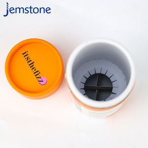 Boîte d'emballage cylindrique en carton kraft pour capsules de gel alimentaire à base de plantes, conception personnalisée, recyclable, tube en papier pour poudre de protéines - Product Image 4