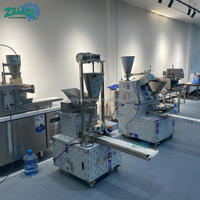 Machine à boulettes ZL-B200 pour la production de pains vapeur, 500-2200 pièces/h, double machine à former les boulettes, avec trémie et pompe de remplissage, machine de formage en une seule opération