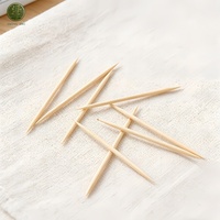 Cure-dents en bambou naturel 6,5 cm, jetables, avec emballage en sachet, boîte et bouteille, pour restaurant, hôtel et maison
