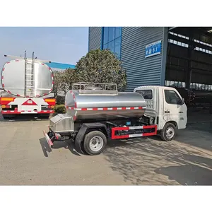Миниатюрный резервуар для воды из нержавеющей стали объемом 1000 литров, грузовик для питья еды