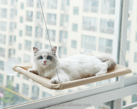 Hamac pour animaux de compagnie à ventouse pour fenêtre, lit surélevé pour chat universel toutes saisons, pliable, perchoir pour chat pour fenêtre intérieure