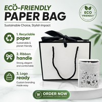 Sac de courses pliable en papier d'art biodégradable de luxe, avec logo personnalisé, sac cadeau pour fête, vente en gros de vêtements et chaussettes, avec lamination