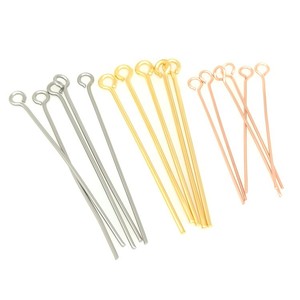 เข็มรูปเลขแปด Anno Jewelry ทำจากสแตนเลสสตีล สีทองและโรสโกลด์ สำหรับร้อยลูกปัด ทำเครื่องประดับ DIY - Product Image 5