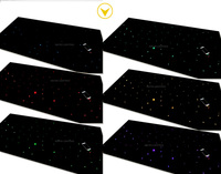 Tapis LED Lumineux Effet Ciel Étoilé, Fibre Optique, Couleurs Changeantes, Contrôle Musical, Tailles Personnalisables