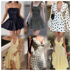 Ensembles de robes d'été pour femmes adultes, sexy, sans manches, coupe ajustée, imprimé en coton, décontracté, populaire, grande vente, expédition aléatoire - Product Image 3