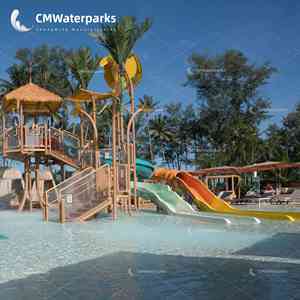 Cmwatergerparks บ้านน้ำไฟเบอร์กลาสสระว่ายน้ำสไลเดอร์สวนน้ำสิ่งอำนวยความสะดวกสำหรับเด็กสวนสนุกสนุก - Product Image 2