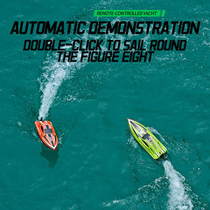 <span class=keywords><strong>Lancha</strong></span> Eléctrica RC con Motor de Escobillas, Alcance de Control Remoto de 200 <span class=keywords><strong>Metros</strong></span>, 55 km/h, Estilo Yate de Lujo, Barco de Carreras de Alta Velocidad - Product Image 4