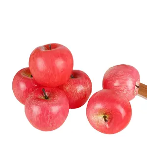 가짜 과일 인공 사과 장식 과일 실물 같은 가짜 사과 현실적인 과일 장식