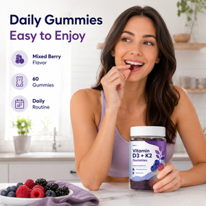 Suplementos múltiples Halal personalizados D C <span class=keywords><strong>Ácido</strong></span> <span class=keywords><strong>ascórbico</strong></span> E Aceite Minerales Vitaminas complejas Vitamina D3 K2 Gomitas para la salud de los hombres - Product Image 4